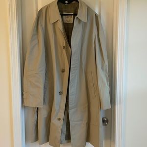 Vintage cream beige London fog raincoat trencoat 44Long